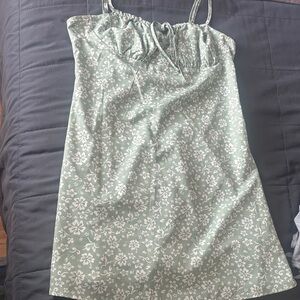 Floral Green Dress